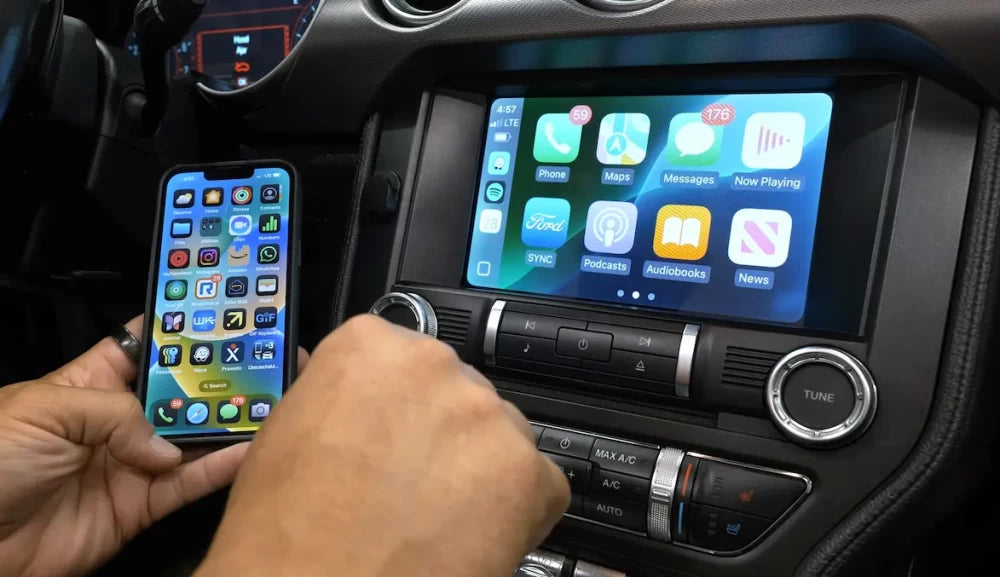 OEM 8 inch Sync 4 Ford Mustang Upgrade Wireless Apple CarPlay Android Auto