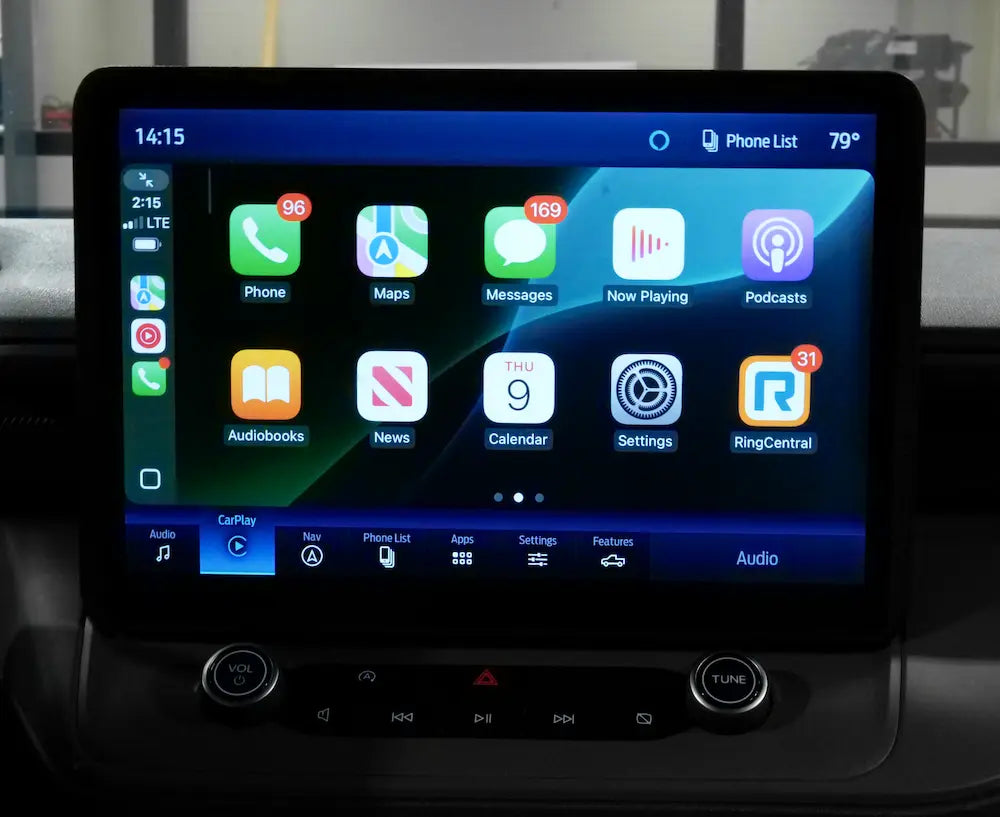 OEM Ford Maverick 12 inch touch screen upgrade Wirelss Apple CarPlay Android Auto