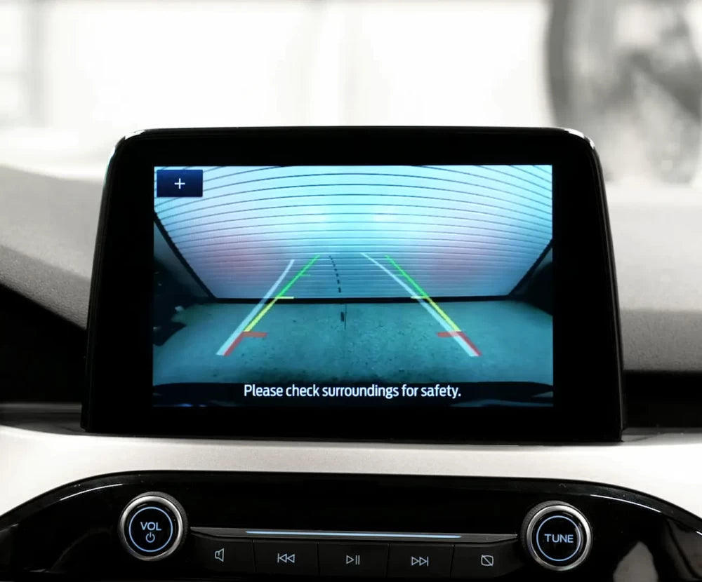 OEM Ford Escape 8-inch Sync 4 Touchscreen Upgrade backup camera guidelines