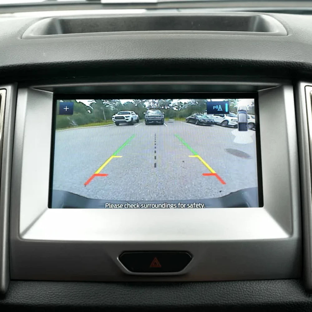 OEM Ford Ranger 8-inch Sync 4 Touchscreen Upgrade backup camera guidelines