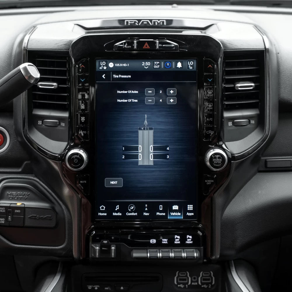 Ram TPMS in 12" car radio