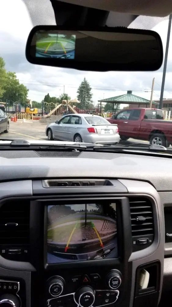 2013-2018 Ram Rear View Mirror Backup Camera Image Reroute Kit