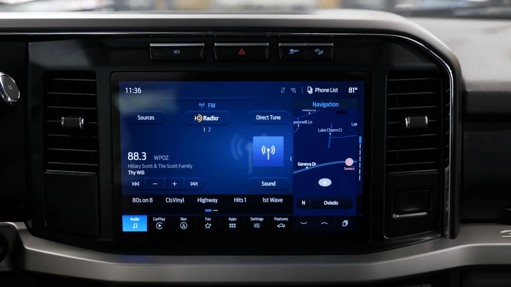 Sync 4 Ford 12 inch screen upgrade HD radio
