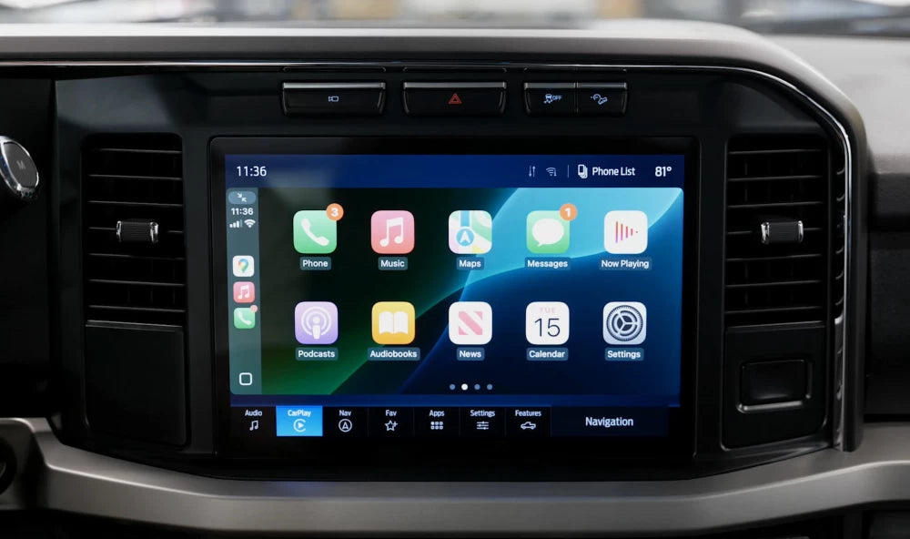 Sync 4 Ford 12 inch screen upgrade Wireless Apple CarPlay Android Auto