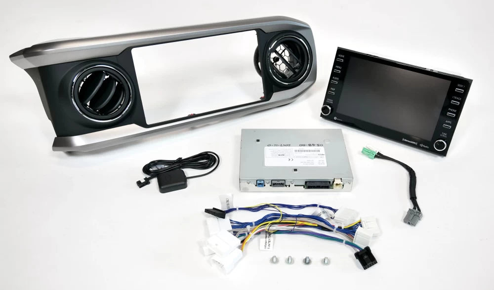 Toyota Tacoma Entune 3.0 8inch radio upgrade navigation with bezel
