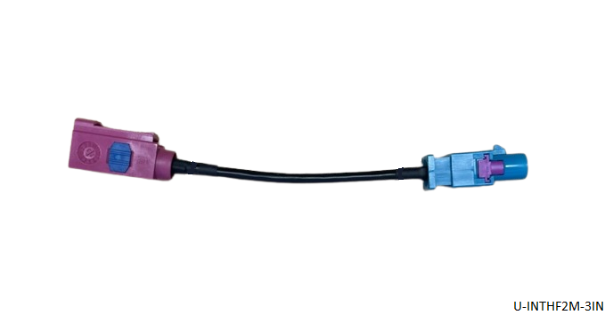 Sync 1 Fakra Heather Violet "H" Female to Male Cable - 3 IN