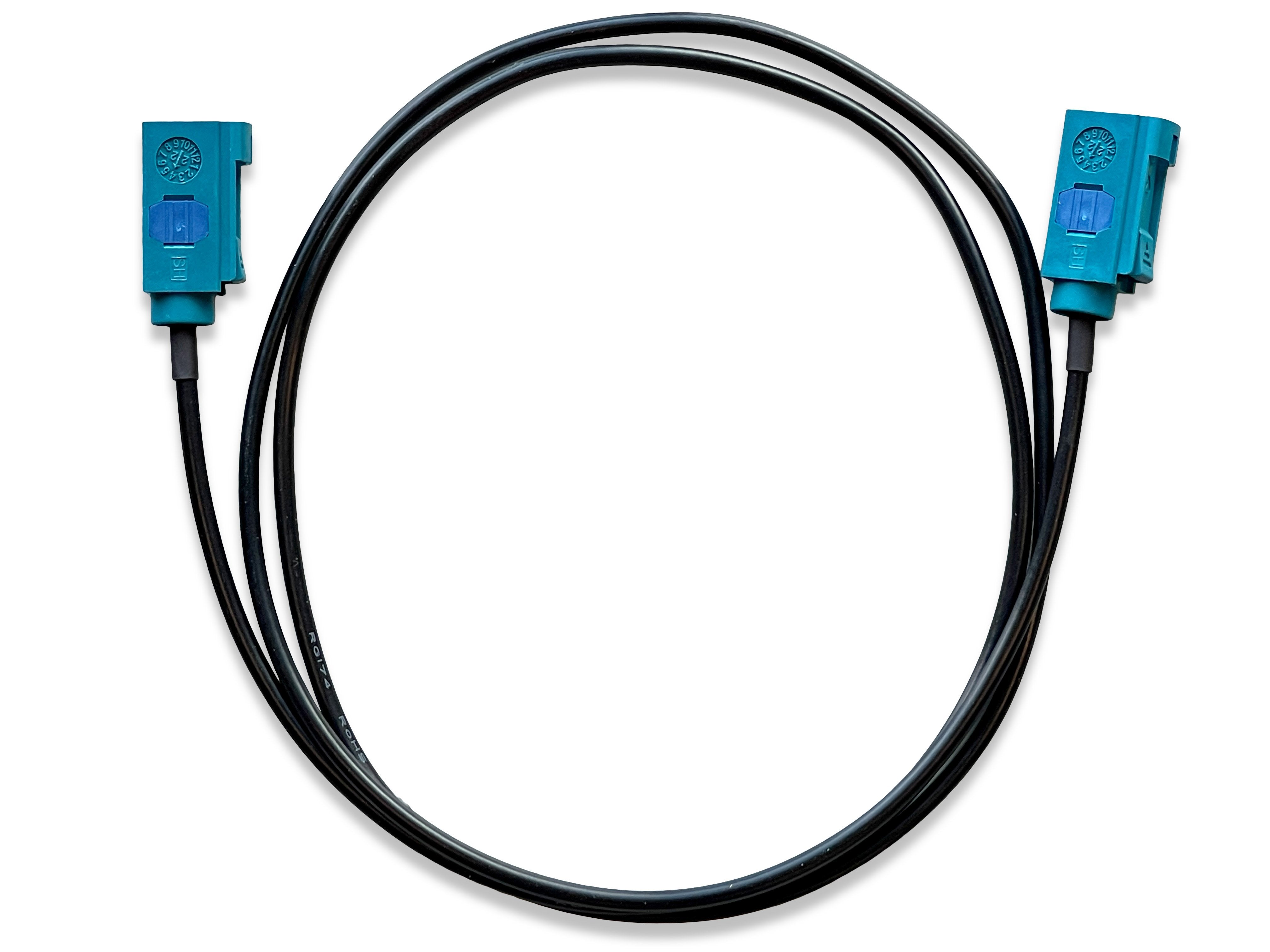 Universal Fakra Water Blue "Z" Female to Female Cable - 3 FT