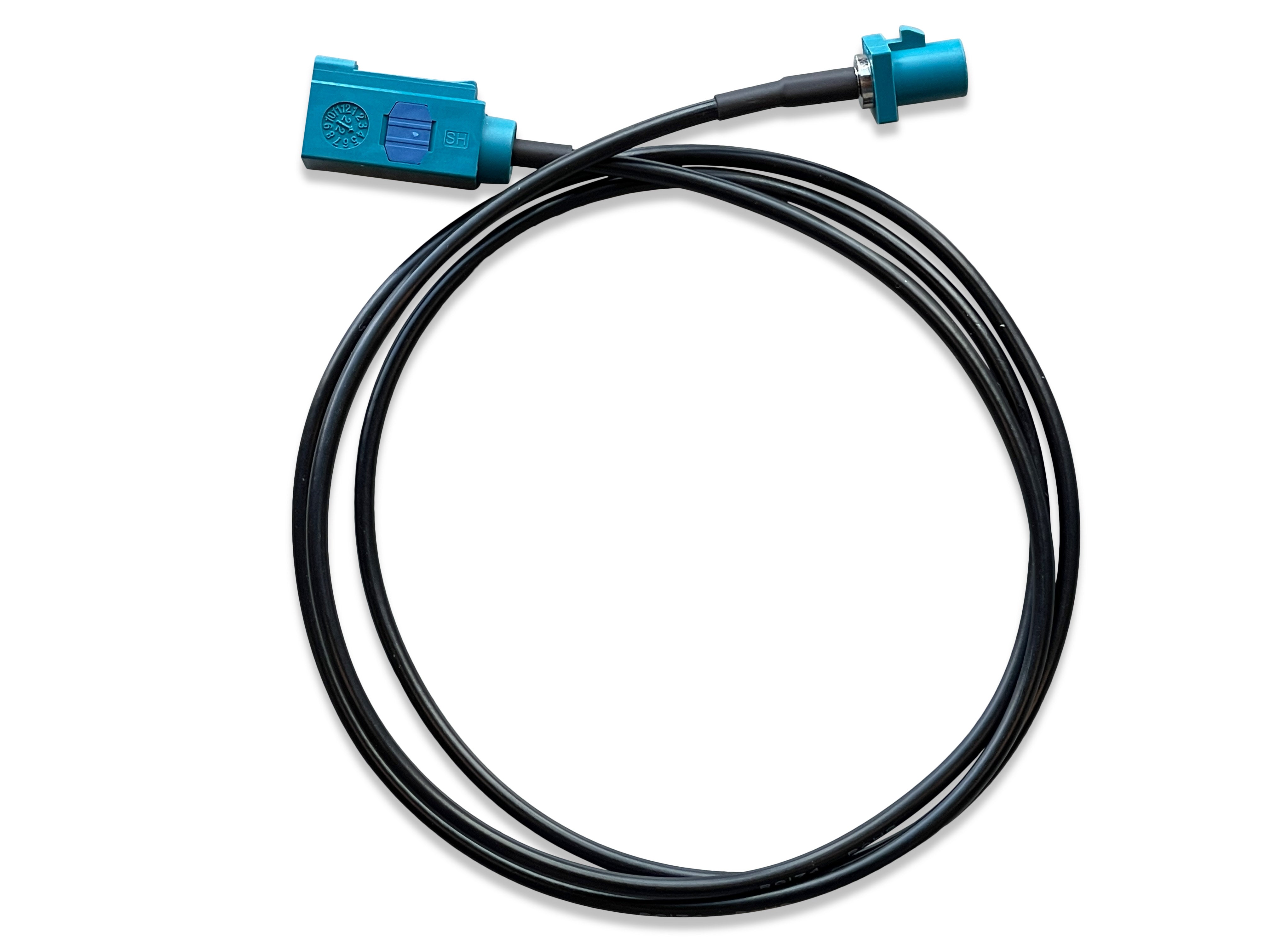 Universal Fakra Water Blue "Z" Female to Male Cable - 3 FT