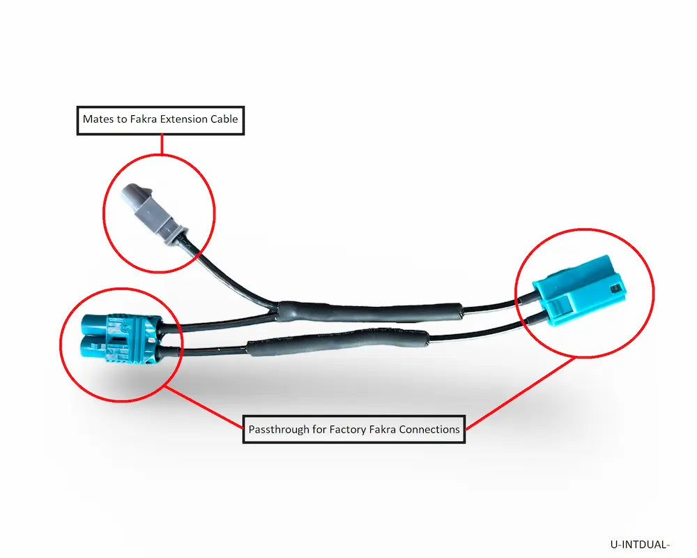 Universal Dual FAKRA Adapter for GPS or Satellite Radio