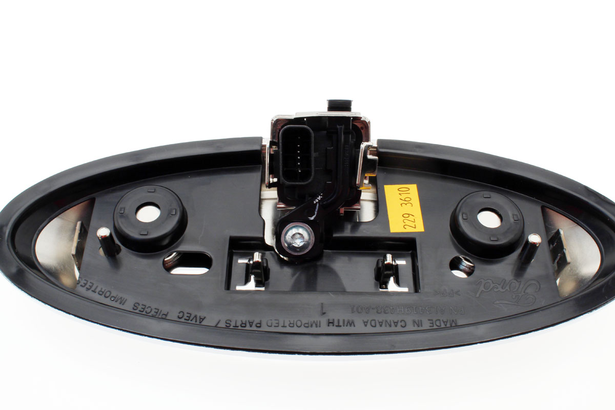 Plug &amp; Play Replacement Camera Kit Compatible with 2008-2014 F150, Includes housing and emblem