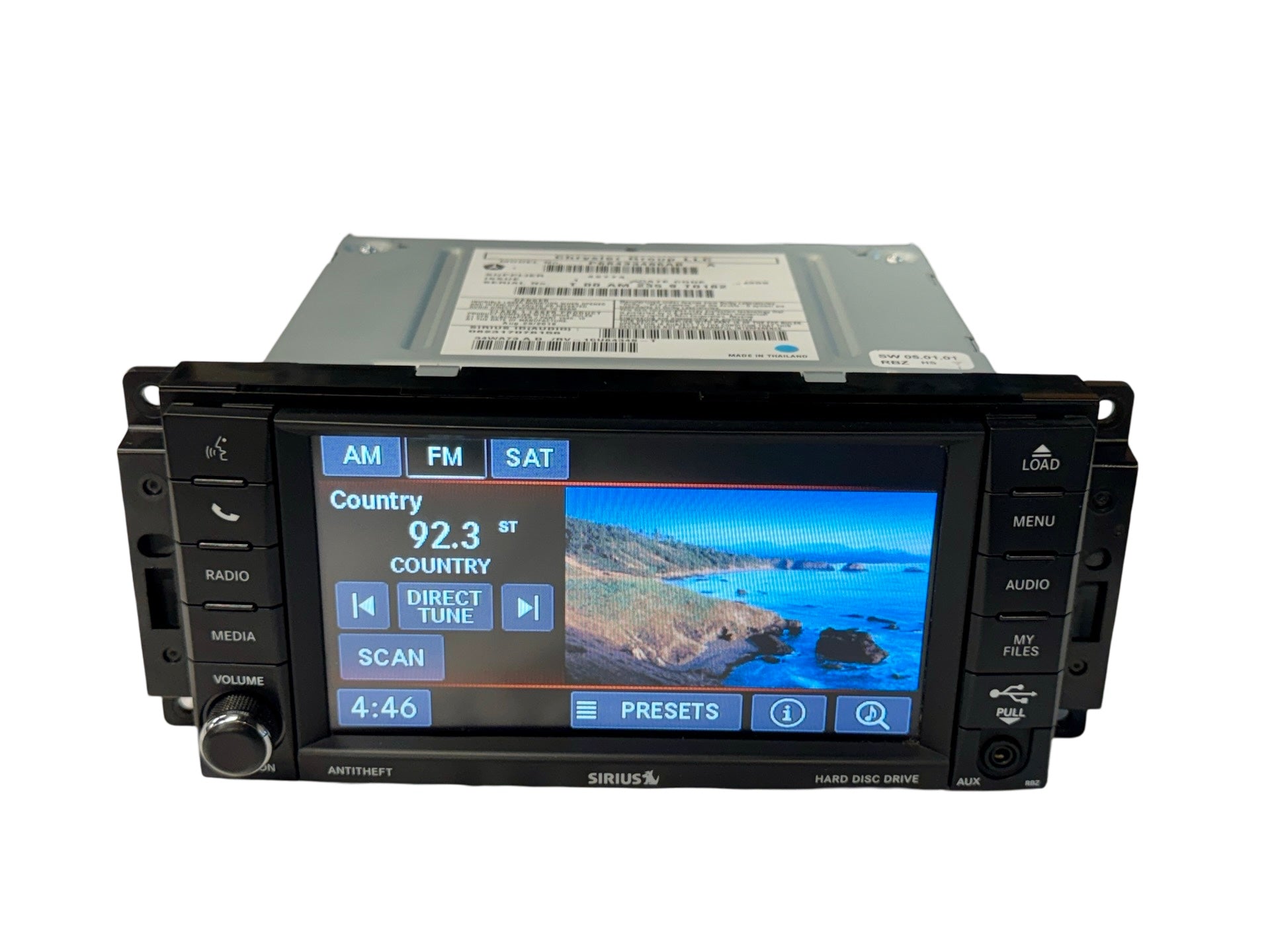 Mopar RBZ 430 MyGIG Touchscreen Radio - Low Speed