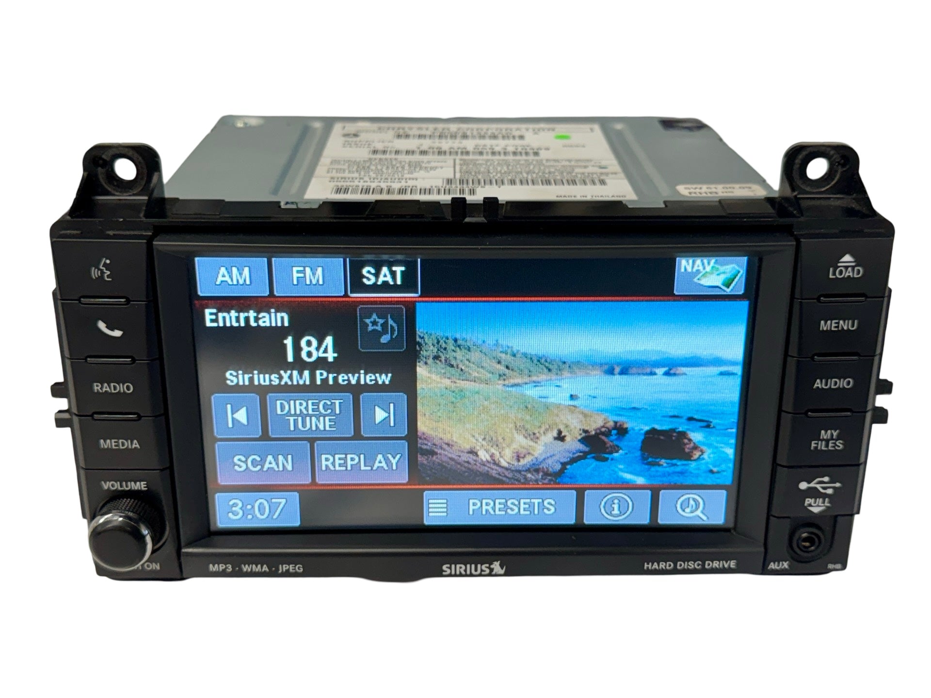 Mopar RHB 430N Garmin Navigation MyGIG Touchscreen Radio - High Sp Top Mt Green LED