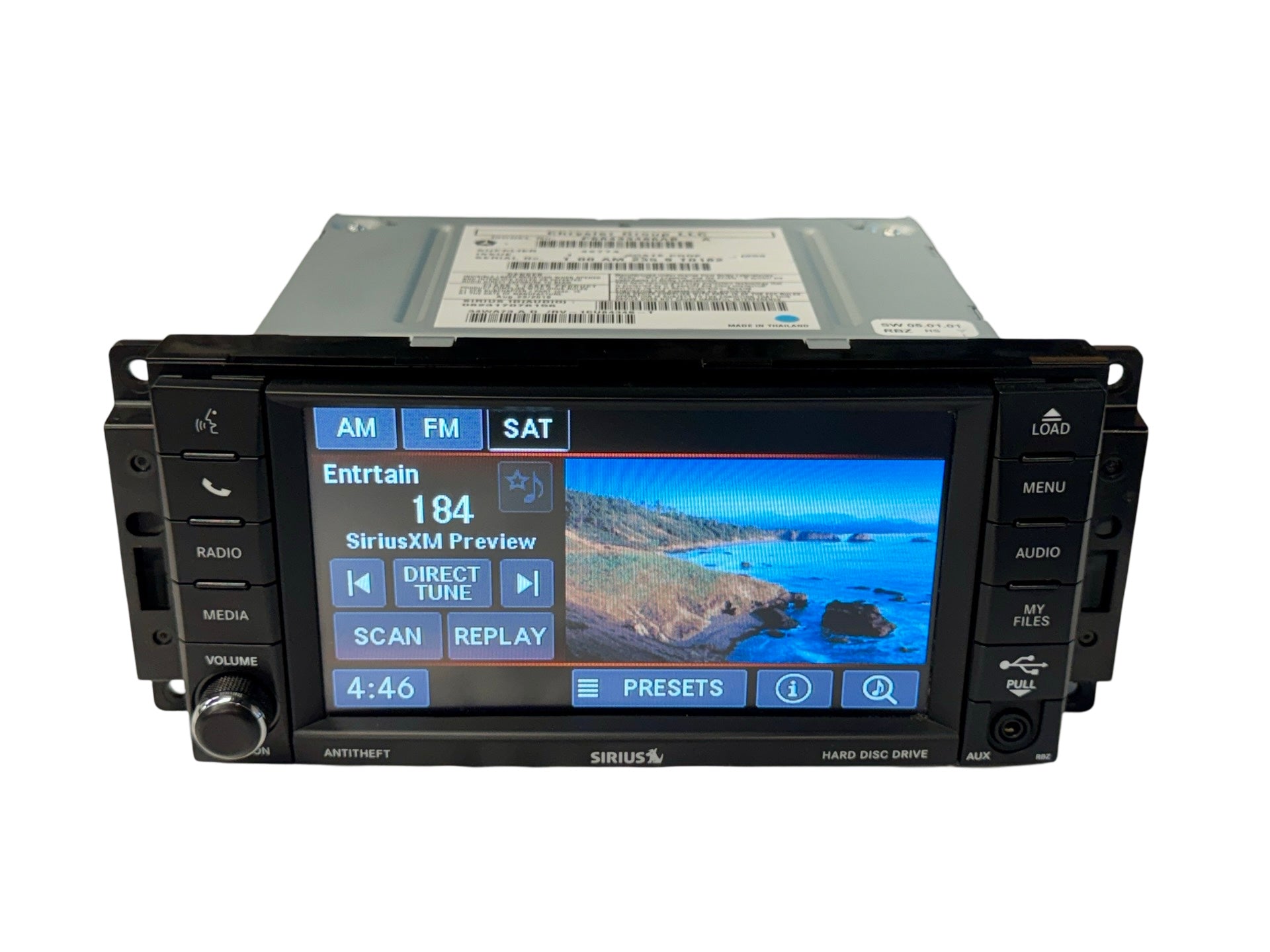 Mopar RBZ 430 MyGIG Touchscreen Radio - High Sp Blue LED