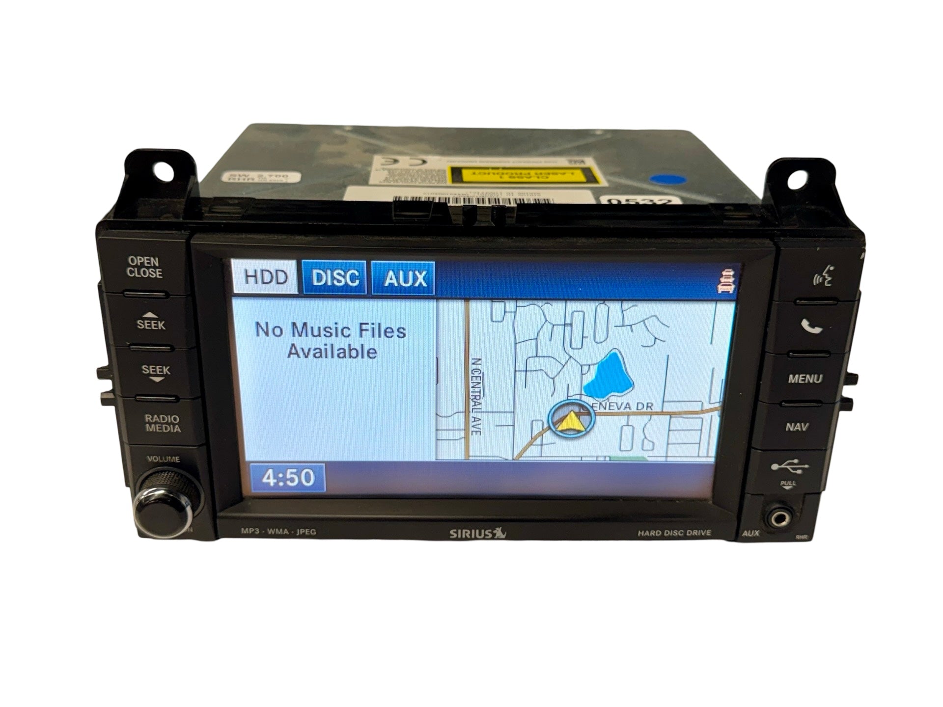 Mopar RHR 730N Navigation MyGIG Touchscreen Radio - High Sp Top Mt Green LED