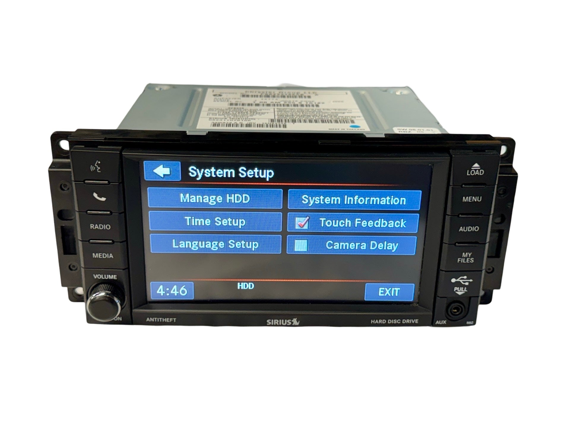 Mopar RBZ 430 MyGIG Touchscreen Radio - Low Speed