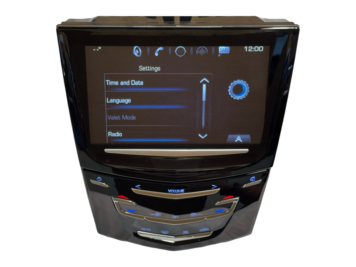 Replacement Service - 2013+ Cadillac Cue - 8-inch Touchscreen Display HVAC Control Center Stack - No Seat Features