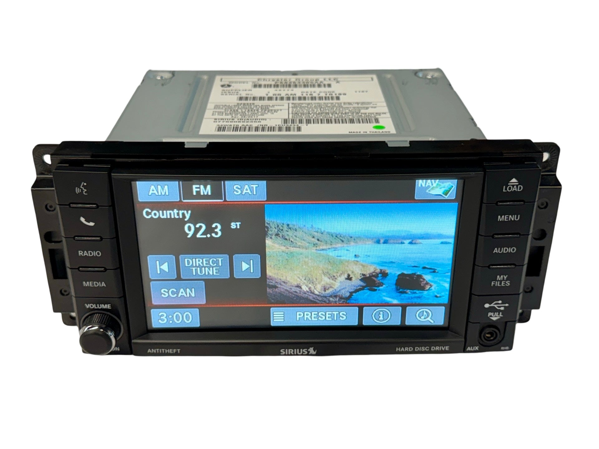Mopar RHB 430N Garmin Navigation MyGIG Touchscreen Radio - High Sp Blue LED