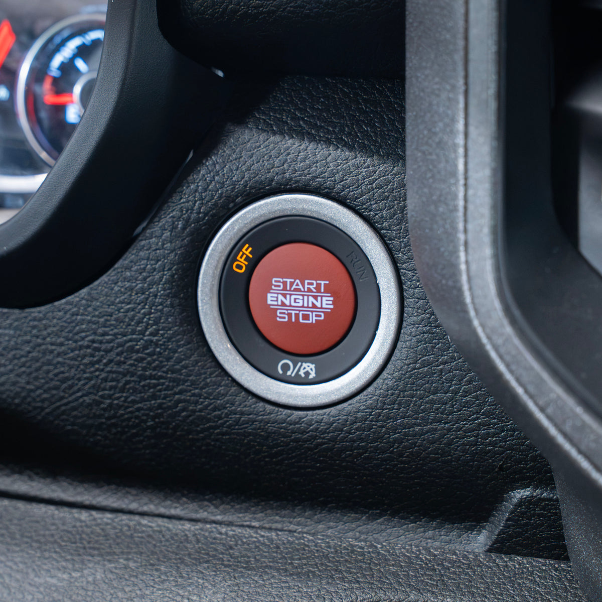 2025-2027 Ram Truck Mopar Red TRX Style Push-to-Start Button Upgrade